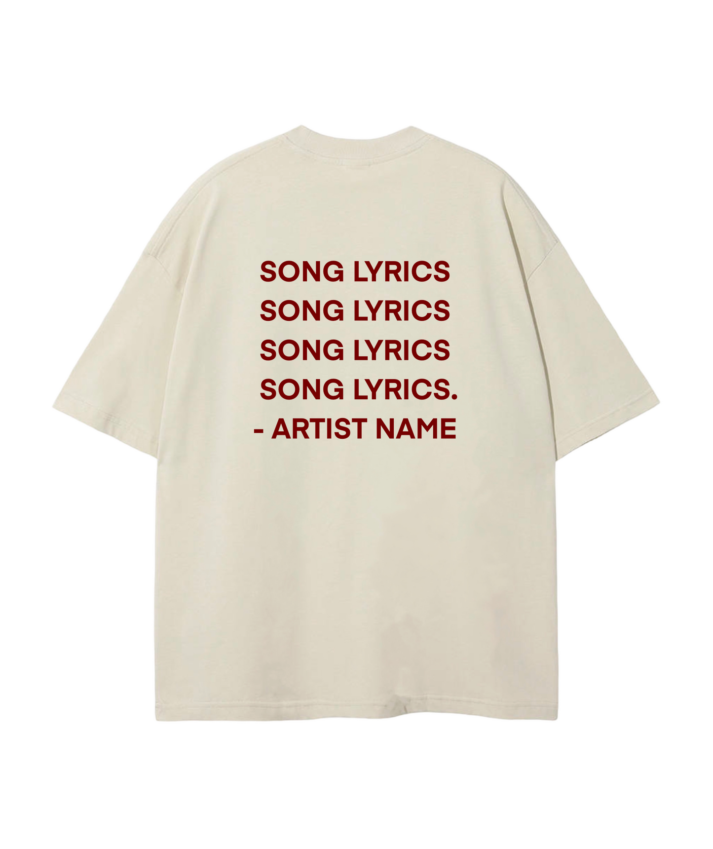 Song lyrics T-shirt