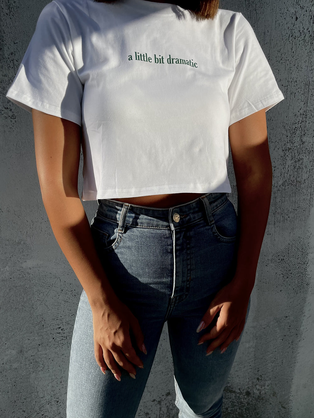 dramatic crop T-shirt