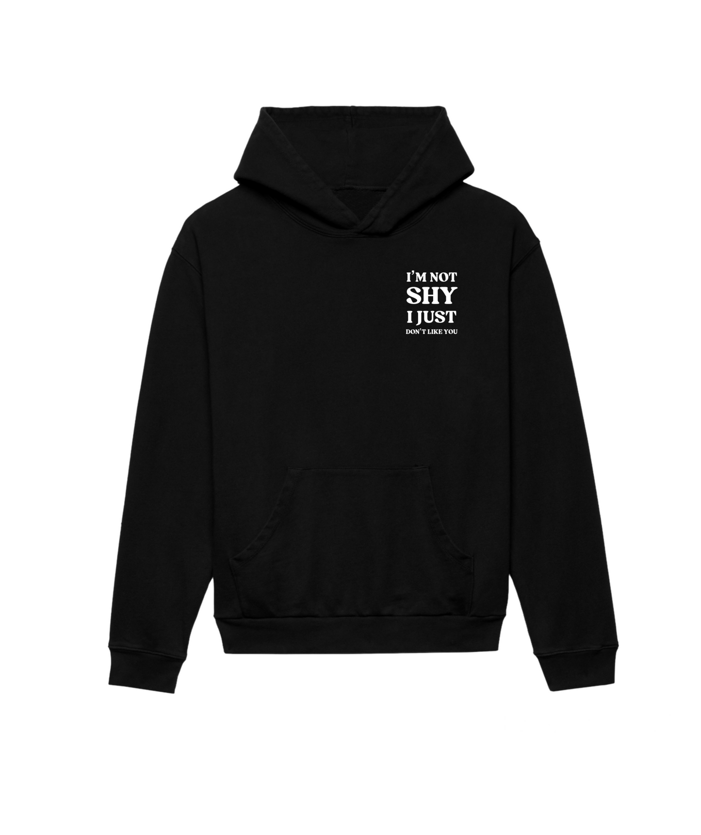 not shy hoodie
